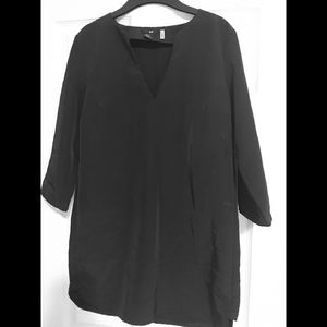 H&M black shift dress